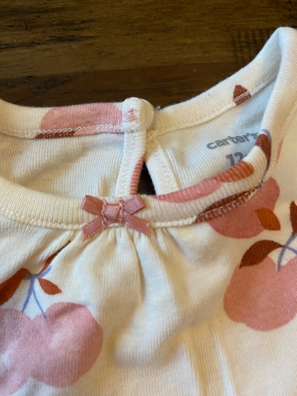 Carter's Cream Baby Tank with Pink Polka Dot Detail
